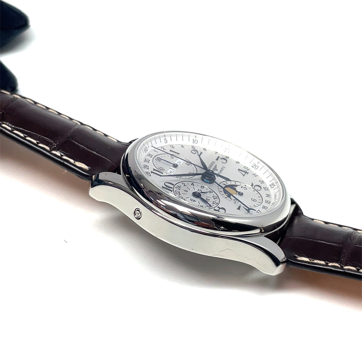Pe-Owned Longines Master Moonphase Annual Calendar Chrono L2.673.4.78.3 Watch