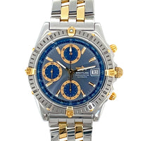Pre-Owned Breitling Chronomat Grey Stainless Steel and 18K Yellow Gold Watch B13352 38mm