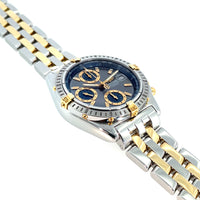 Pre-Owned Breitling Chronomat Grey Stainless Steel and 18K Yellow Gold Watch B13352 38mm