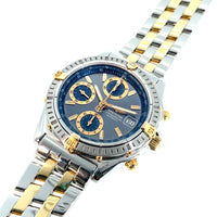 Pre-Owned Breitling Chronomat Grey Stainless Steel and 18K Yellow Gold Watch B13352 38mm