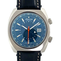 Pre-Owned Alpina Startimer Heriatge 42mm Navy Blue Automatic Watch AL-555N4H6 - NAGI