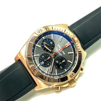 Pre-owned Breitling Chronomat B01 42 Rose Gold Chronograph Grey Dial RB0134