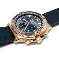 Pre-owned Breitling Chronomat B01 42 Rose Gold Chronograph Grey Dial RB0134