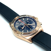 Pre-owned Breitling Chronomat B01 42 Rose Gold Chronograph Grey Dial RB0134