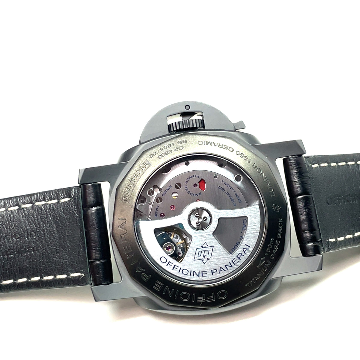 Pre-Owned Panerai Luminor 1950 3 Days GMT Ceramica (PAM 441) 44mm Watch