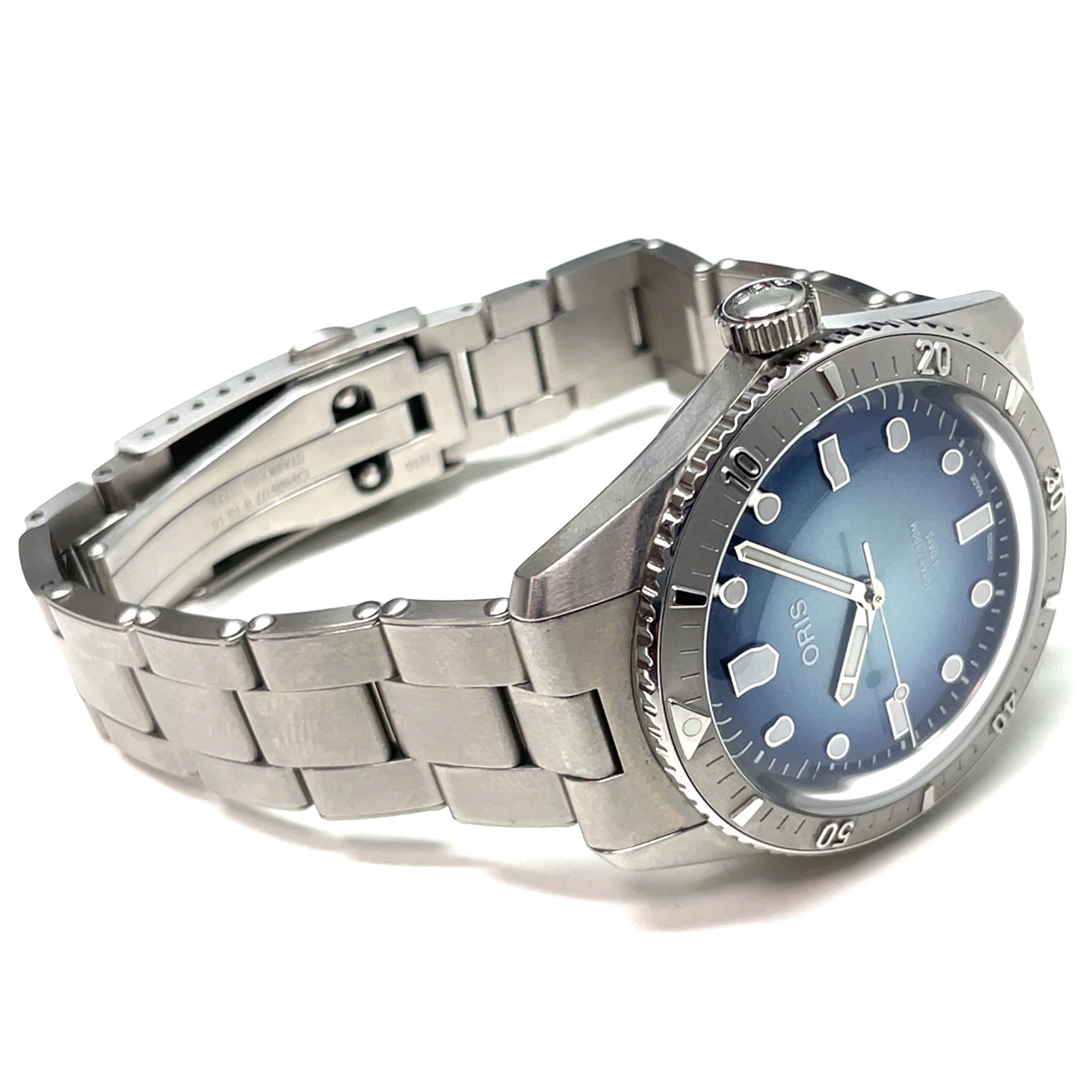 Pre-owned Oris Chronons Magazine Divers 65  Blue 38mm Limited Ed. 01 400 7774 4015