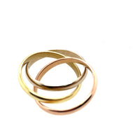 Pre-Owned Cartier 18K Tricolor Trinity Rolling Ring