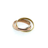 Pre-Owned Cartier 18K Tricolor Rolling Ring