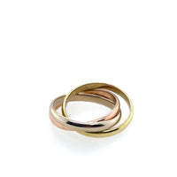 Pre-Owned Cartier 18K Tricolor Trinity Rolling Ring