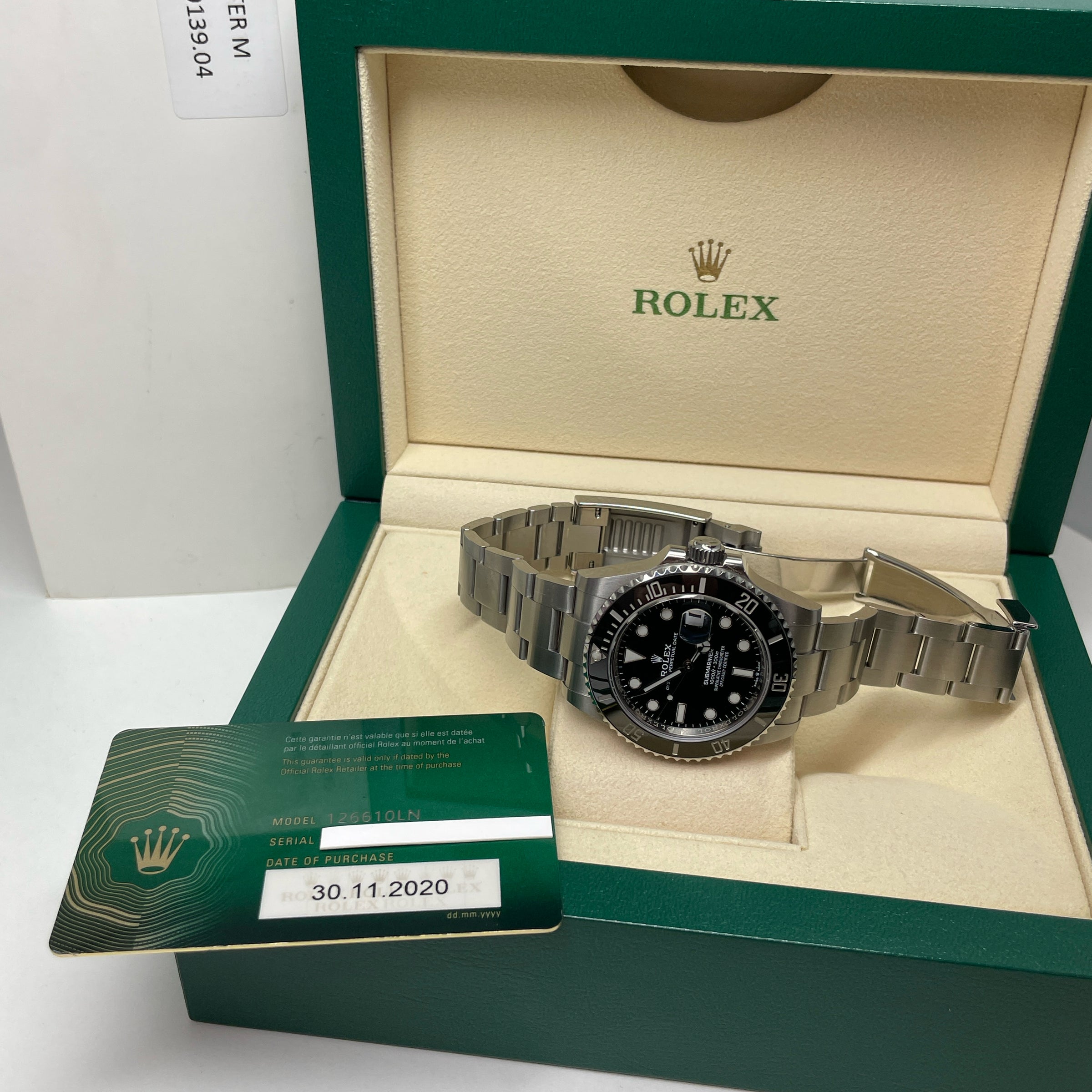 Pre-owned Rolex Submariner 126610 Black Oyster Date Watch 41mm 2020