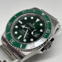 Pre-owned Rolex Submariner Green Dial Ceramic Bezel Hulk Oyster 40mm 116610LV