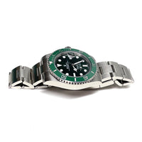 Pre-owned Rolex Submariner Green Dial Ceramic Bezel Hulk Oyster 40mm 116610LV