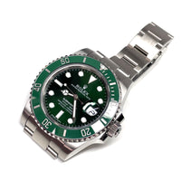 Pre-owned Rolex Submariner Green Dial Ceramic Bezel Hulk Oyster 40mm 116610LV