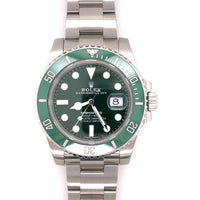 Pre-owned Rolex Submariner Green Dial Ceramic Bezel Hulk Oyster 40mm 116610LV