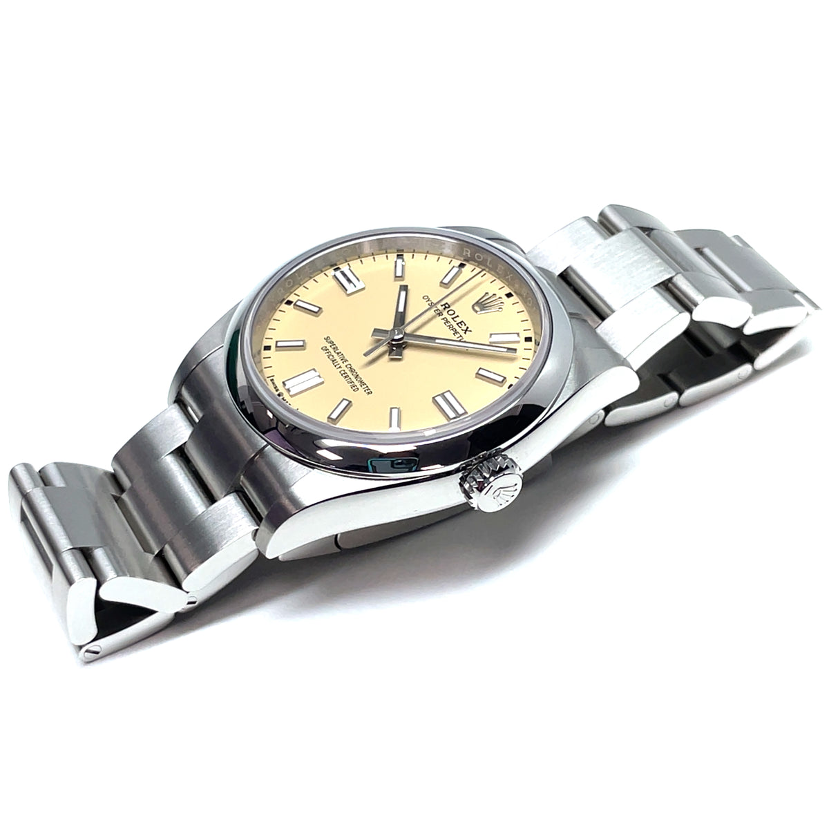 Pre-Owned Rolex Oyster Perpetual Automatic 36mm Beige Dial Watch 126000