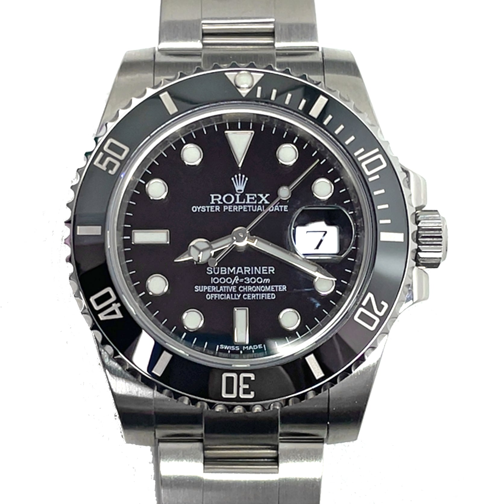 Pre-owned Rolex Submariner Date116610LN Black Oyster Watch 40mm 2016 - NAGI
