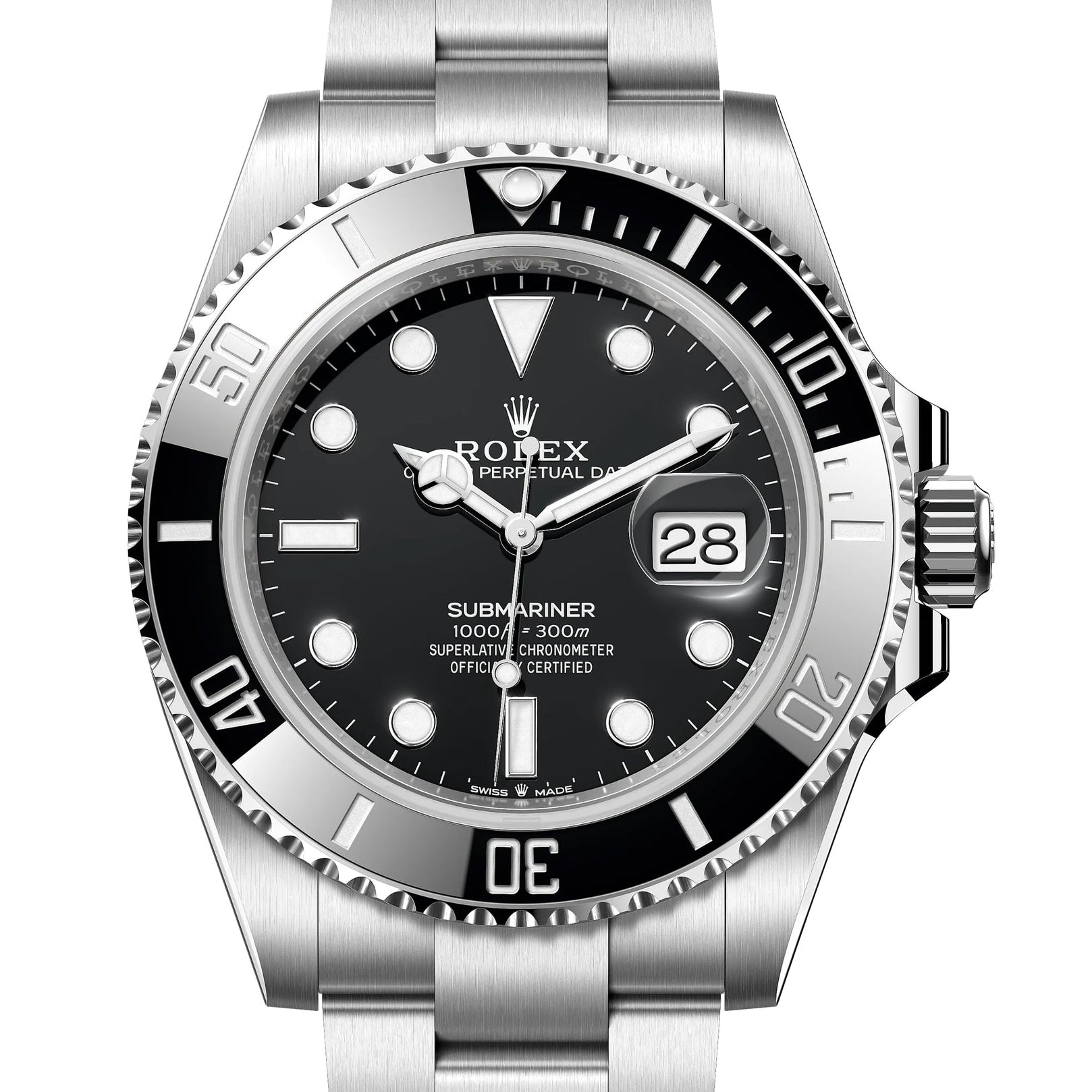Pre-owned Rolex Submariner 126610 Black Oyster Date Watch 41mm 2020