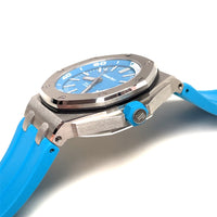 Pre-Owned Audemars Piguet Royal Oak Offshore 42MM Turqouoise Dial and Strap Watch