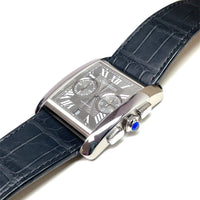 Pre-Owned Cartier Tank Large 44 x34.3mm Chronograph Grey W5330008