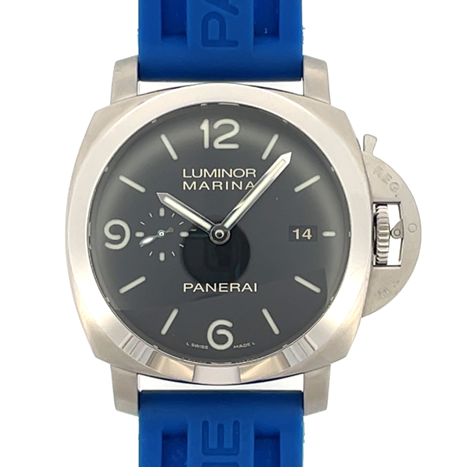 Pre-Owned Panerai PAM312 Automatic 44mm Luminor Marina Black Dial 1950 Watch