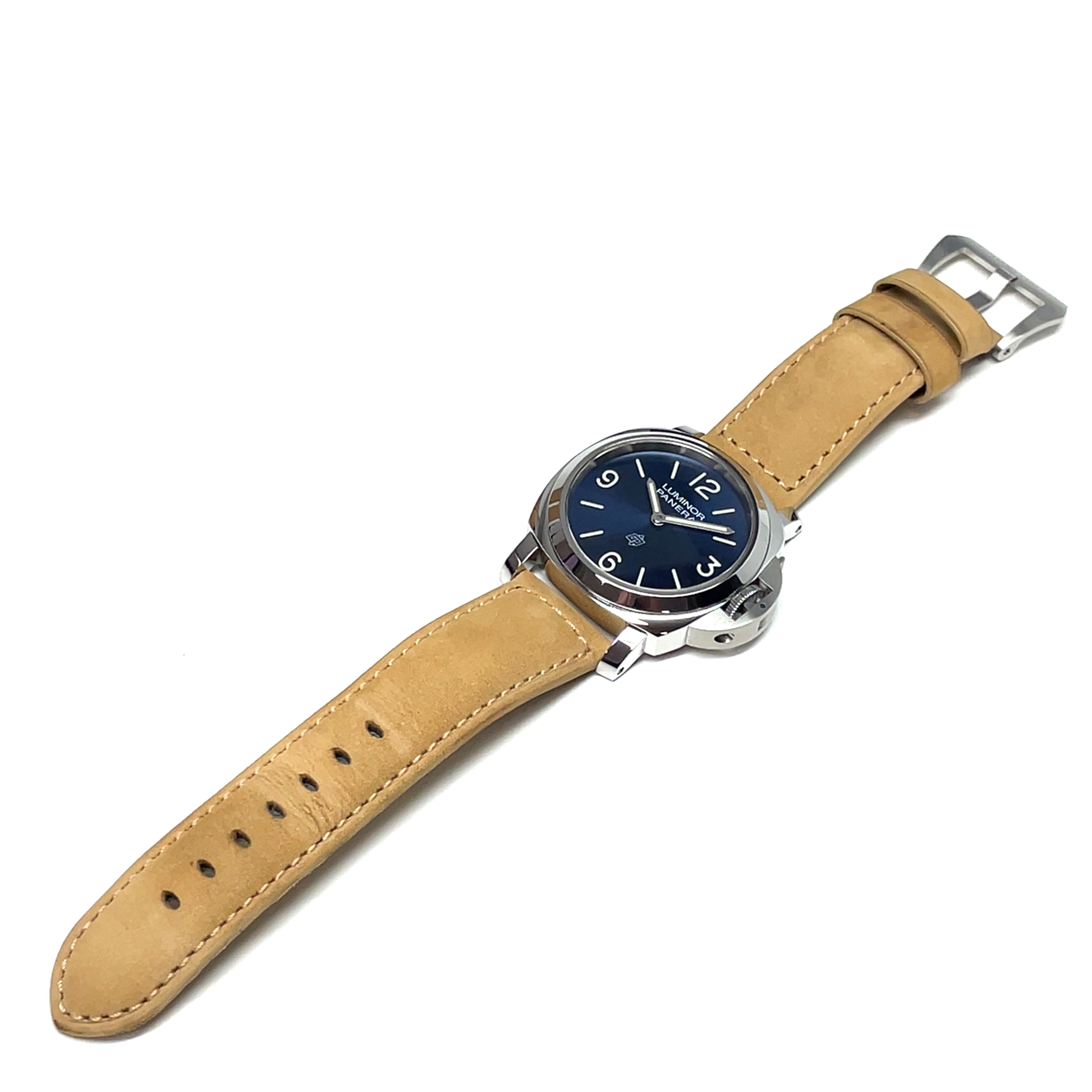 Pre-Owned Panerai Luminor Blue Base Logo 44mm Watch PAM01623