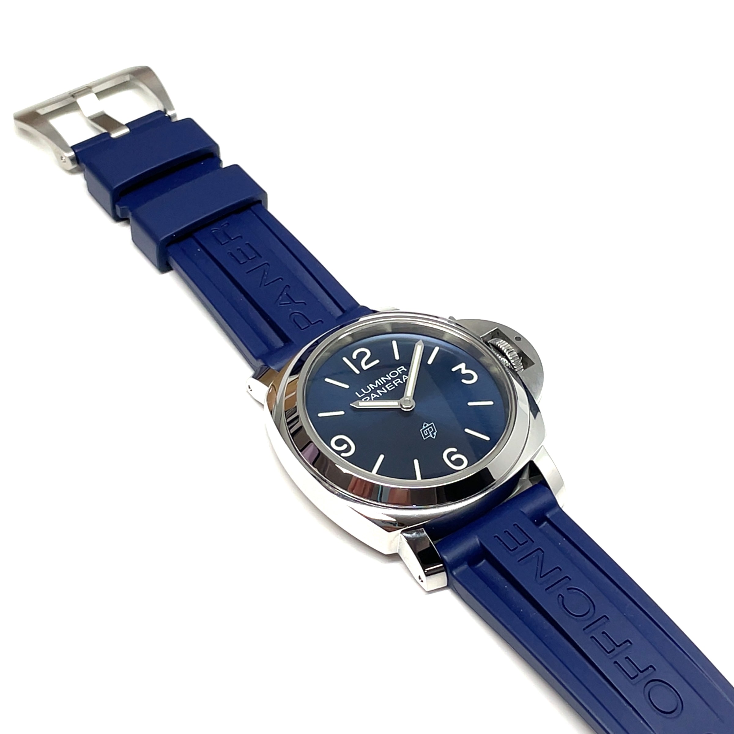 Pre-Owned Panerai Luminor Blue Base Logo 44mm Watch PAM01623
