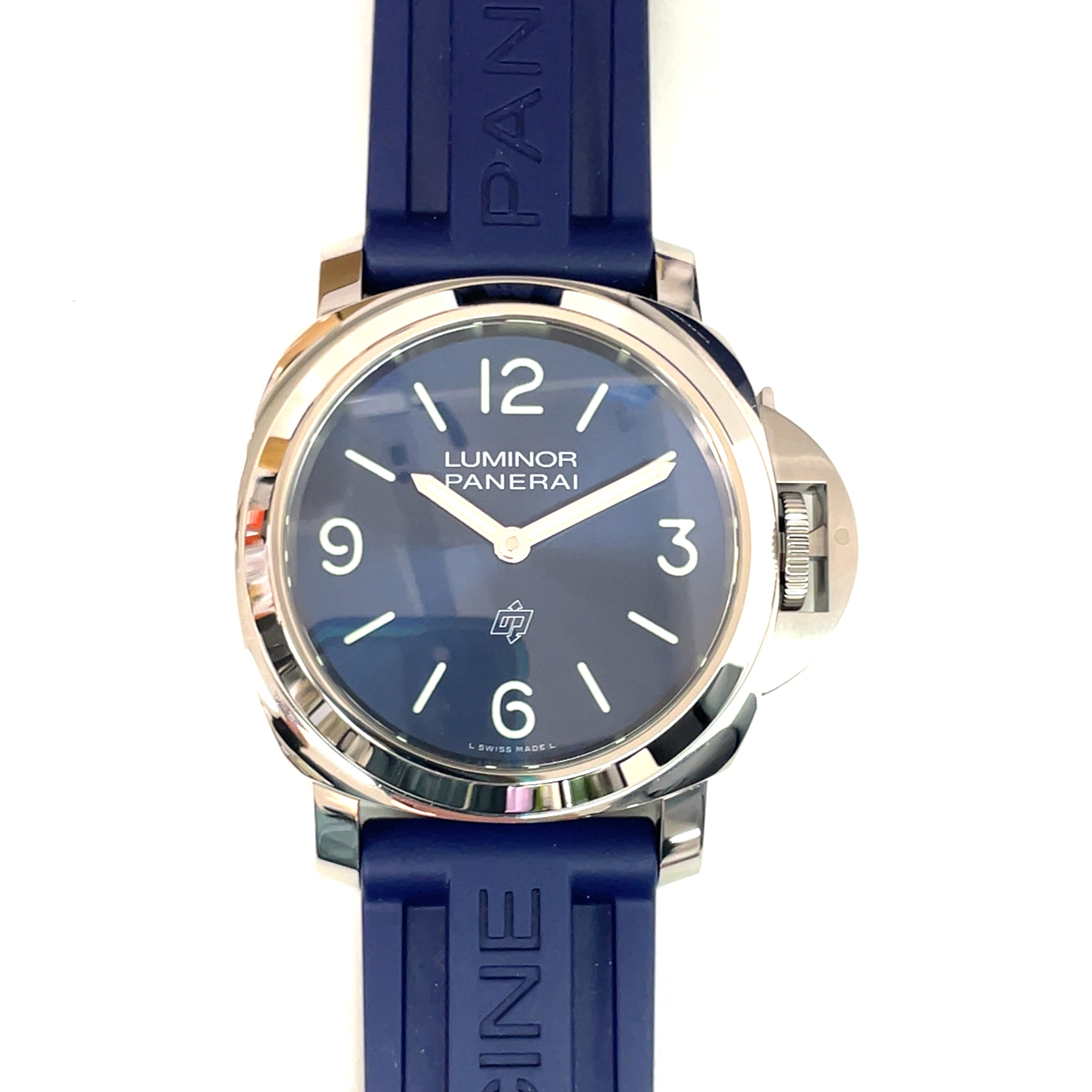 Pre-Owned Panerai Luminor Blue Base Logo 44mm Watch PAM01623