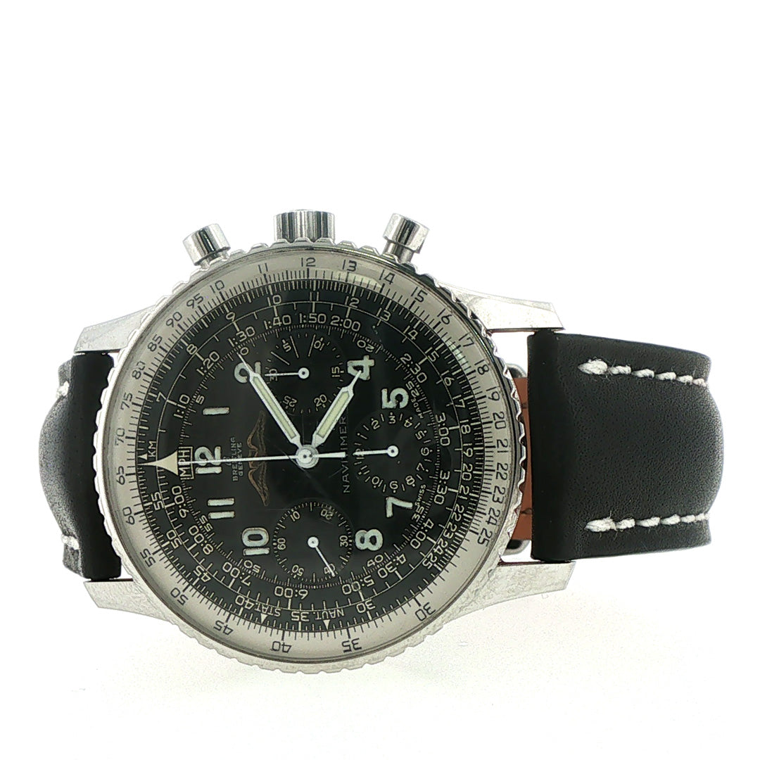 Pre-Owned Breitling Navitimer Automatic Chronograp AOPA Black Dial Watch