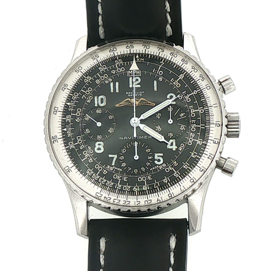 Pre-Owned Breitling Navitimer Automatic Chronograp AOPA Black Dial Watch
