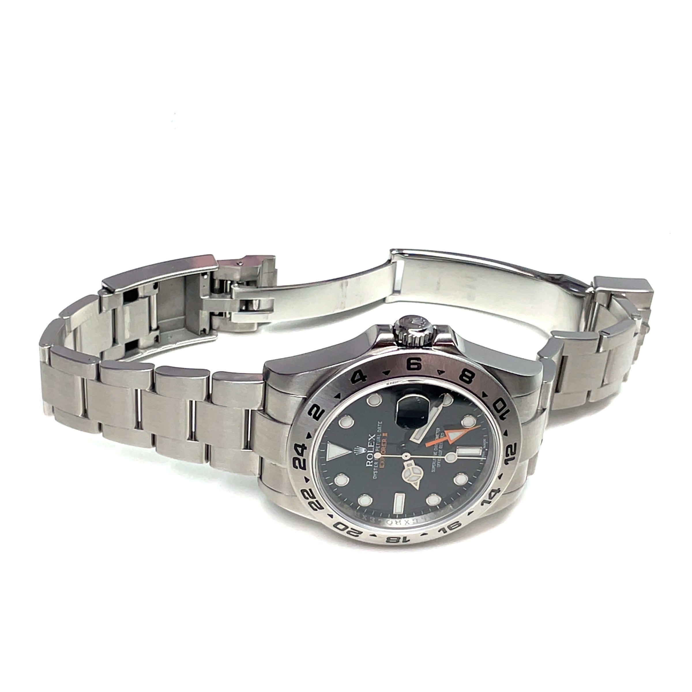 Pre-Owned Rolex Explorer II 42mm Black Dial Oyster Watch 216570 2012 - NAGI