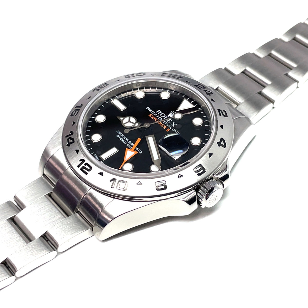 Pre-Owned Rolex Explorer II 42mm Black Dial Oyster Watch 216570 2012 - NAGI