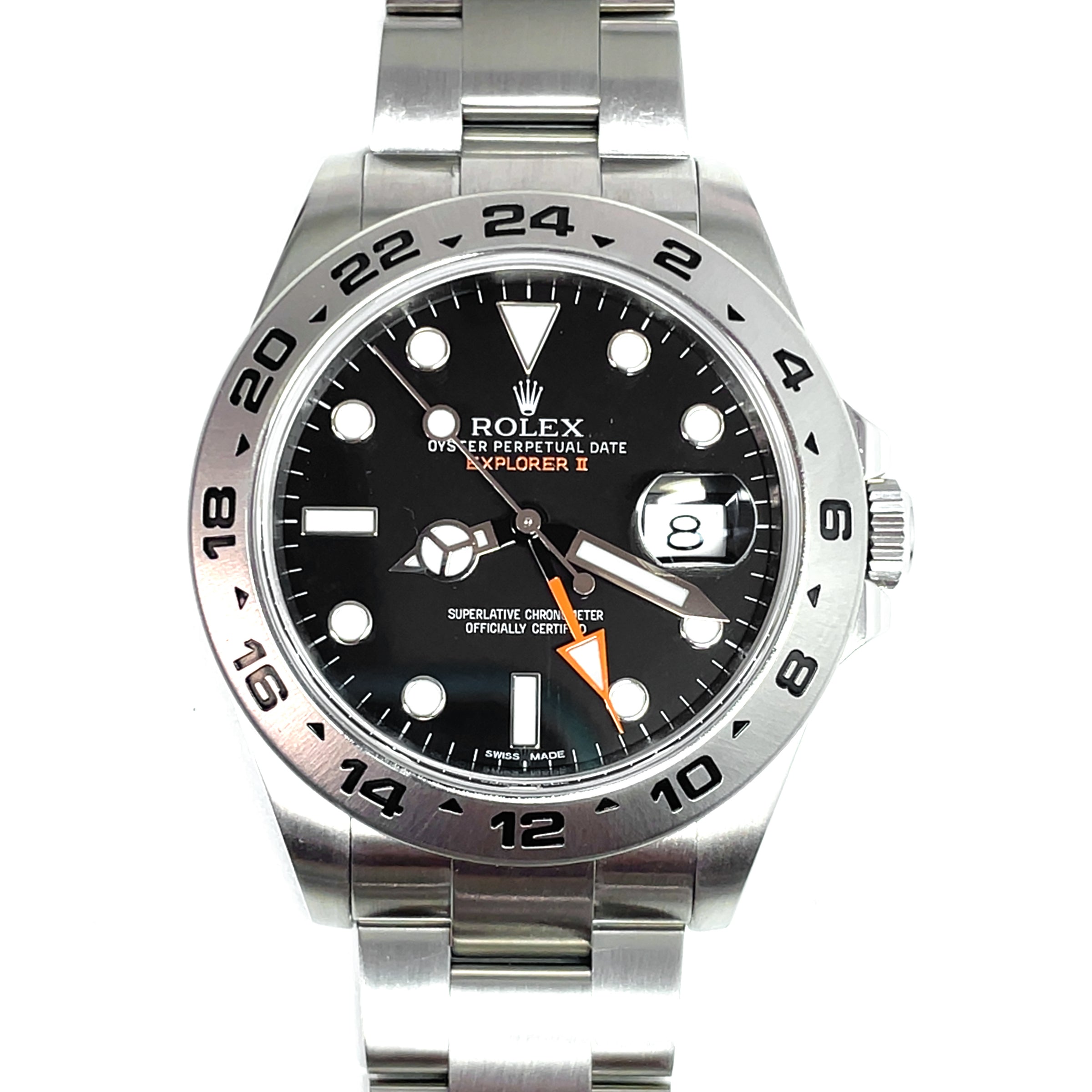 Pre-Owned Rolex Explorer II 42mm Black Dial Oyster Watch 216570 2012 - NAGI