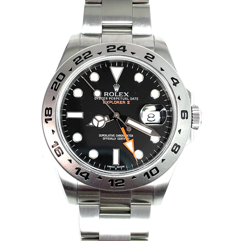 Pre-Owned Rolex Explorer II 42mm Black Dial Oyster Watch 216570 2012 - NAGI
