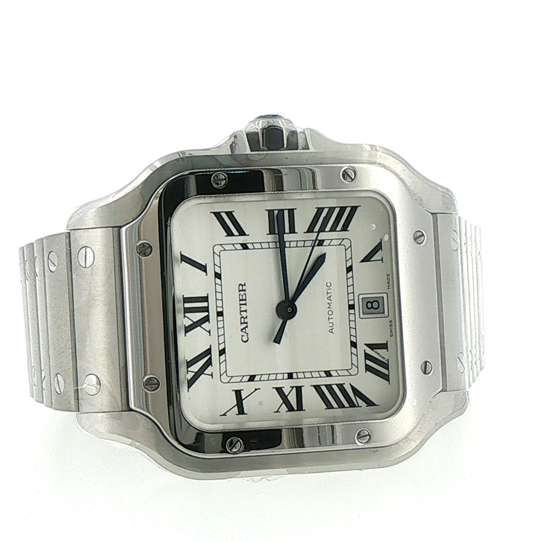 Pre-Owned Santos de Cartier Mechanical Watch