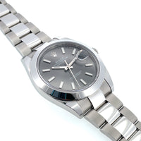 Pre-Owned Rolex Datejust 41mm Automatic Grey Slate Dial Oyster Watch 126300 2023