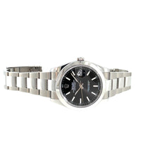 Pre-Owned Rolex Datejust 41mm Automatic Black Dial Oyster Steel Watch126300