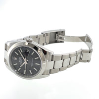 Pre-Owned Rolex Datejust 41mm Automatic Black Dial Oyster Steel Watch126300