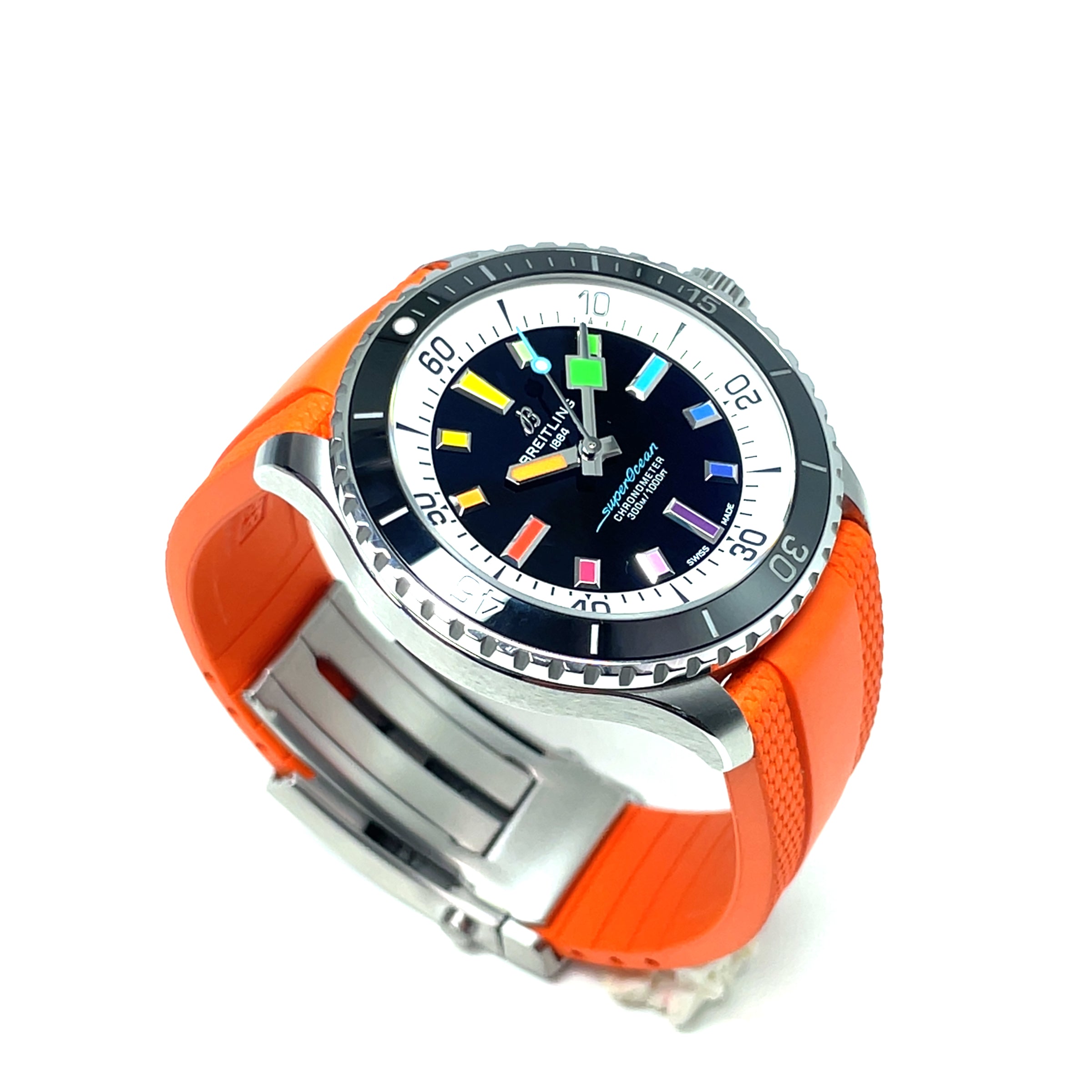 Pre-Owned Breitling Superocean 42mm Automatic Rainbow Accent Dial Watch