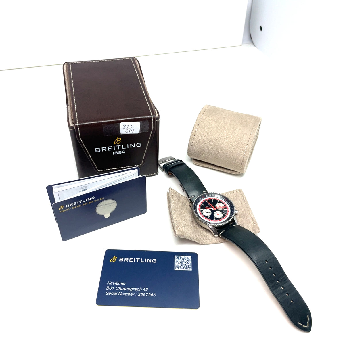 Pre-Owned Breitling Navitimer 43mm "Swiss Air" Automatic Chronograph Watch