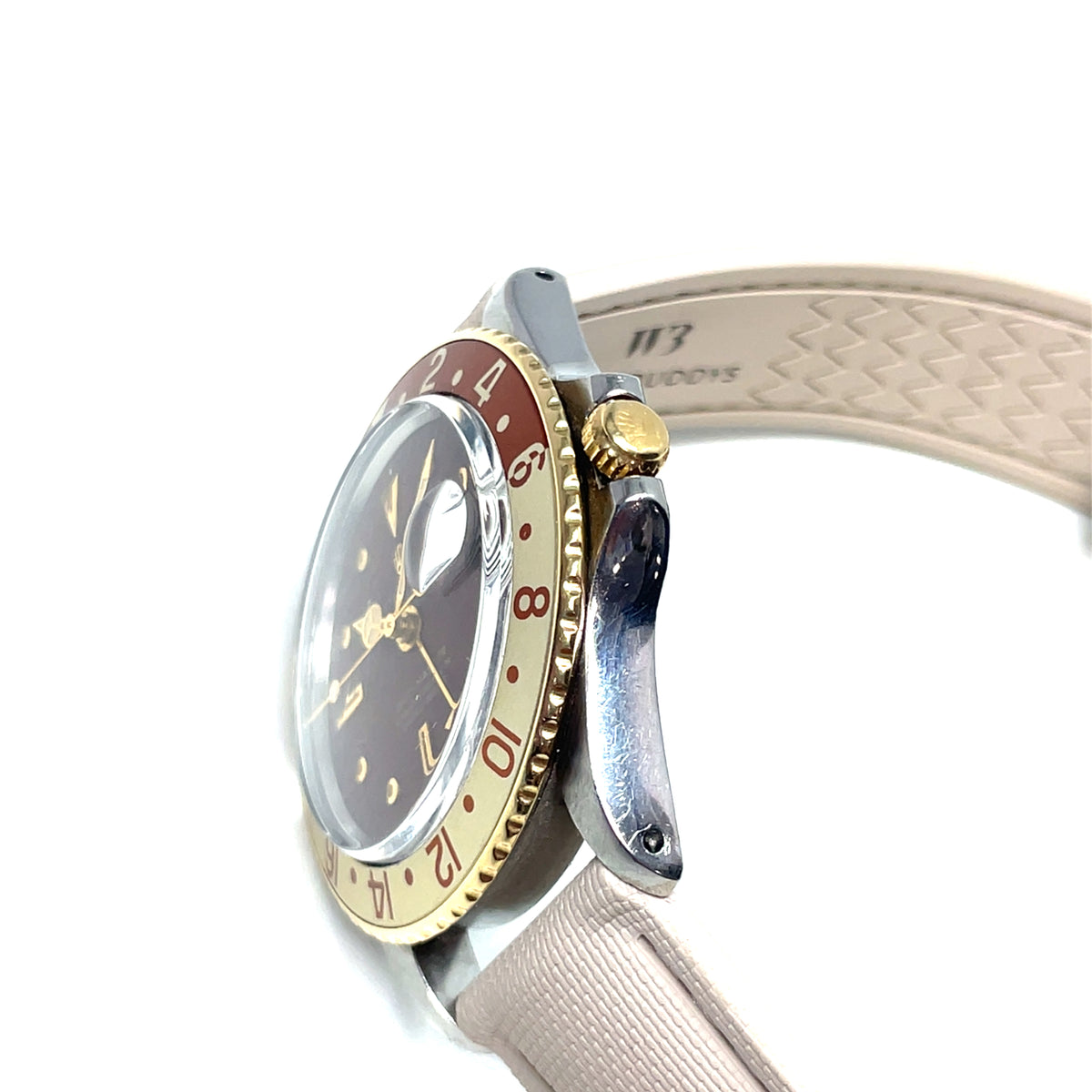 Pre-Owned Rolex 1675  GMT Master Brown Dial  "Rootbeer" Vintage Steel Watch 40mm 1970