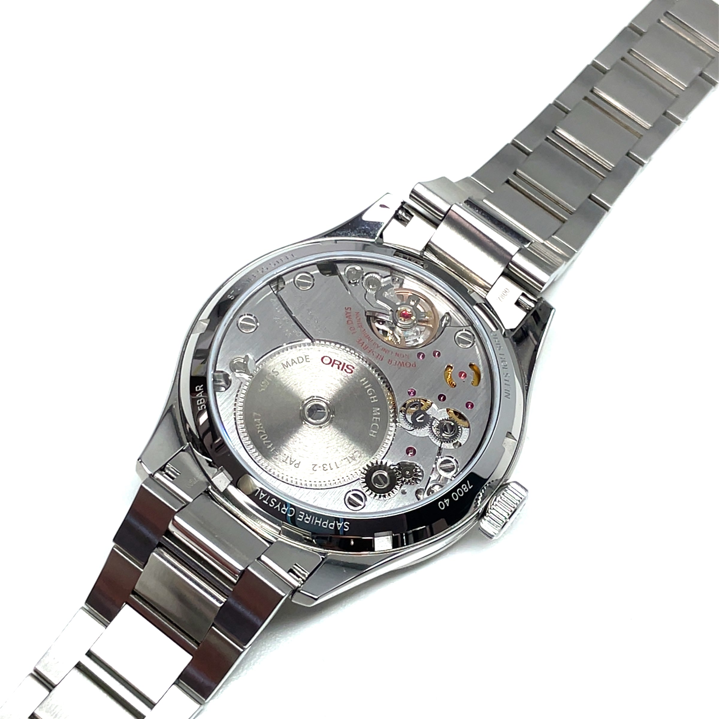 Pre-Owned Oris Big Crown Calibre 113 Pink Green Calendar Mechanical Watch 43mm