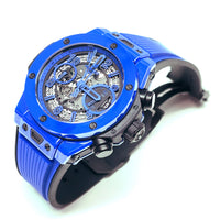 Pre-Owned Hublot Big Bang Unico Blue Magic Automatic Chronograph 42mm Watch