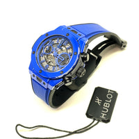Pre-Owned Hublot Big Bang Unico Blue Magic Automatic Chronograph 42mm Watch
