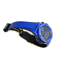Pre-Owned Hublot Big Bang Unico Blue Magic Automatic Chronograph 42mm Watch