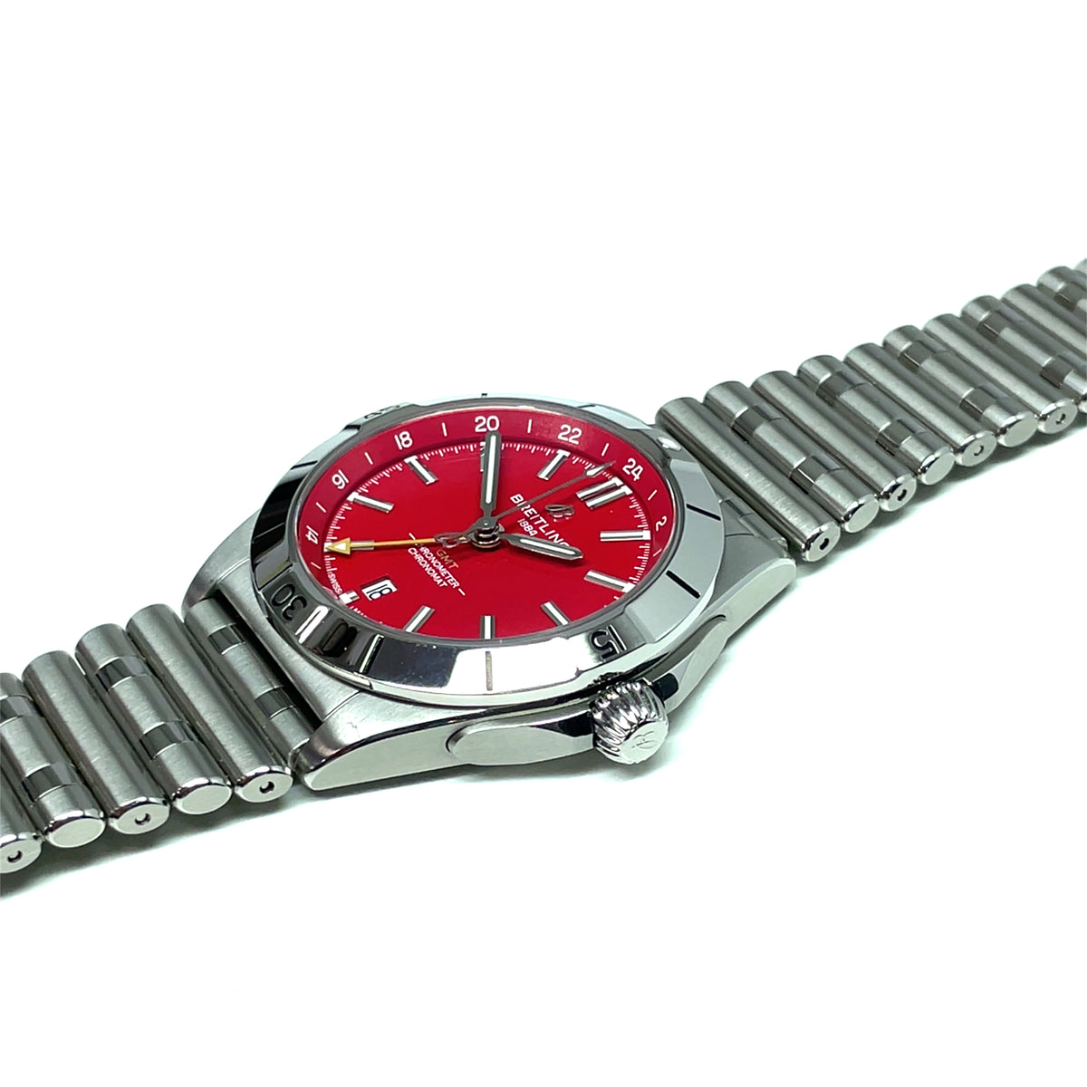 Pre-Owned Breitling Chronomat GMT 40mm NFL San Francisco 49ers Red A32398