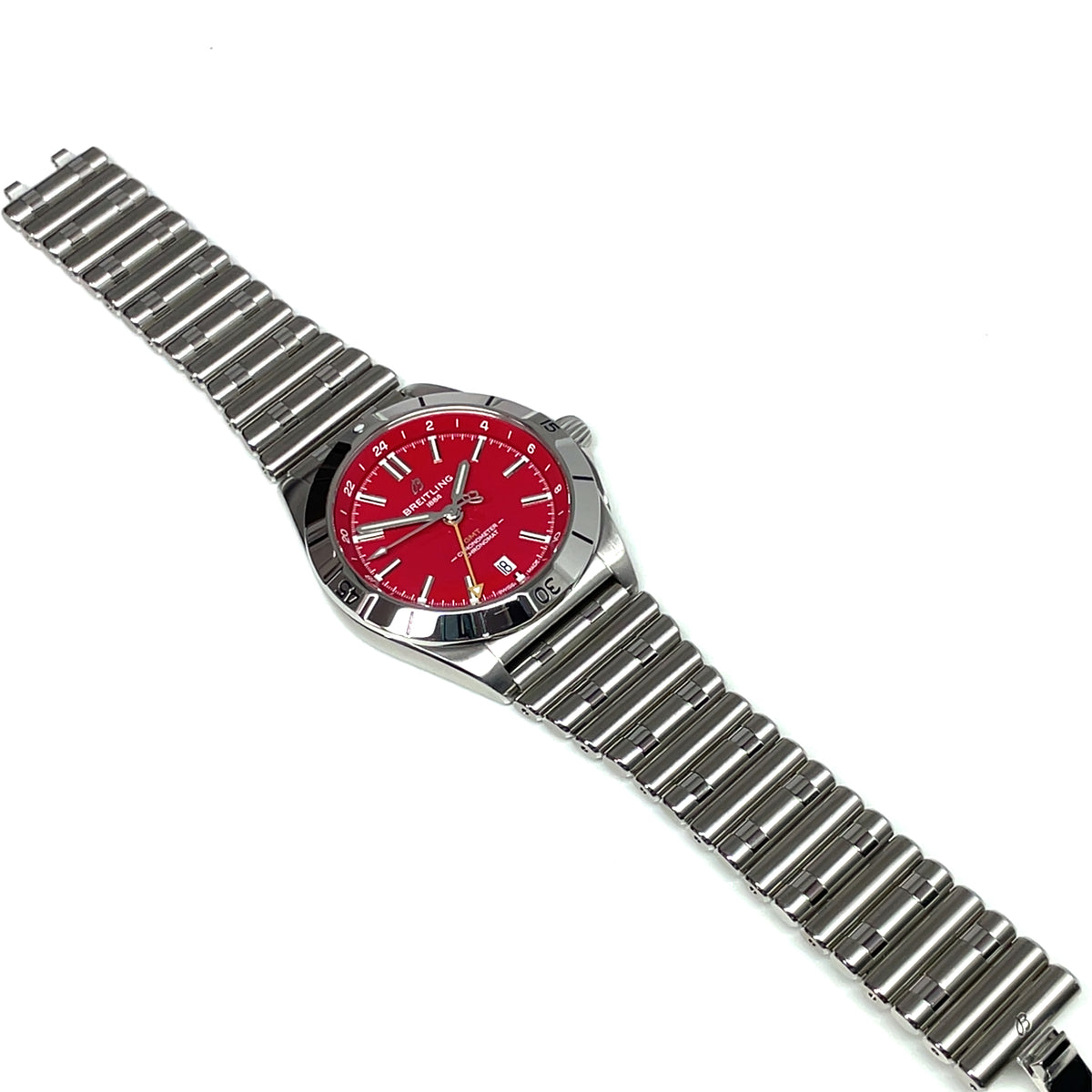 Pre-Owned Breitling Chronomat GMT 40mm NFL San Francisco 49ers Red A32398