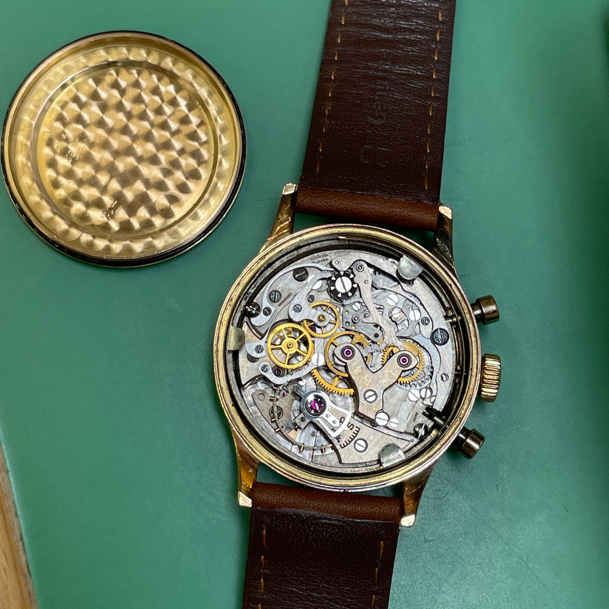 Pre-Owned Breitling 777 18K Gold Vintage Premier Pulsometer "Doctor's Watch" Mechanical 37.5mm