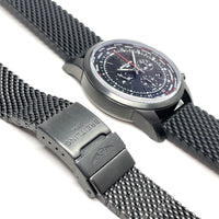 Pre-Owned Breitling Transocean Blacksteel Unitime Pilot 46mm Automatic Chrongraph Watch MB0510U6
