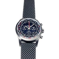 Pre-Owned Breitling Transocean Blacksteel Unitime Pilot 46mm Automatic Chrongraph Watch MB0510U6