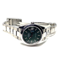 Pre-Owned Rolex Datejust 41mm Mint Green Dial Automatic Oyster Bracelet Watch 2024 126300
